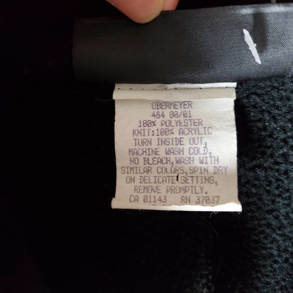 Obermeyer vintage fleece embroidered pullover women's large black - Picture 6 of 13